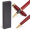 2 Pack Luxury Rosewood Pen Sets for Men Gift - Fancy Nice Ballpoint Pens with Black Ink Refills for Signature Executives Business Office